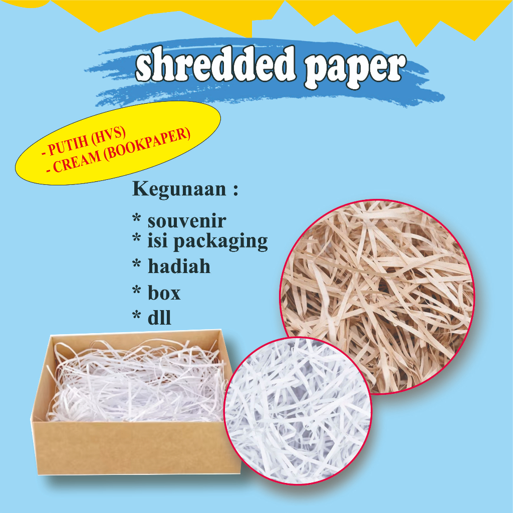 

Kertas Cacah Shredded Paper Kertas Serut 100 gram Termurah
