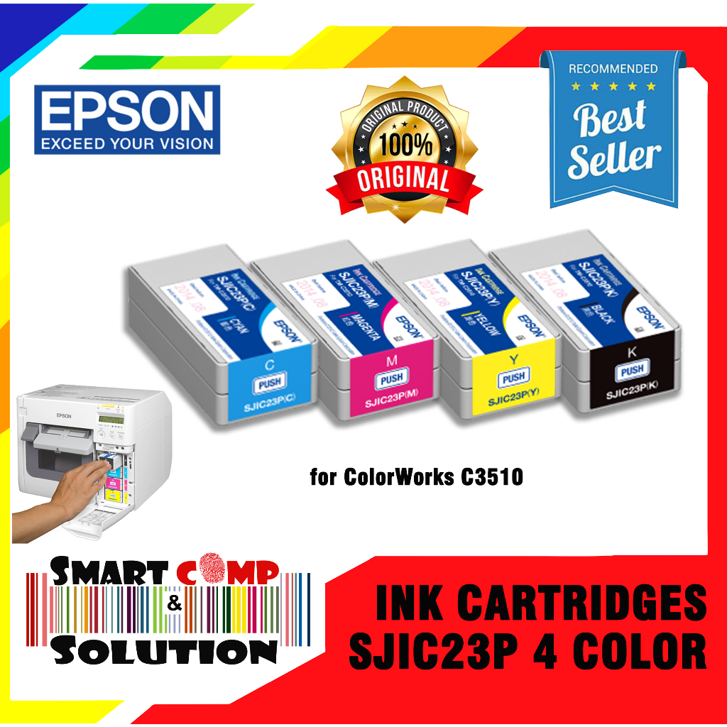 Epson Inkjet Catridge SJIC23 for TM-C3510 / TMC510 tinta