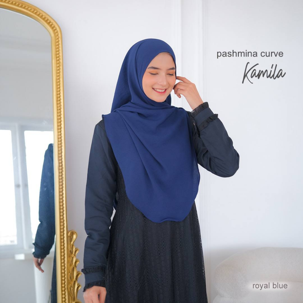 Riskirich Kamila Pashmina Ala Malaysian Look Uk Syari 100 x 170cm / Jilbab Pashmina Curve Viral Kekinian Bahan Airflow Crinkle Anti Kusut