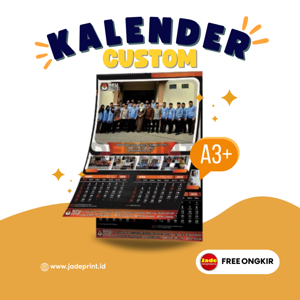 

[JADE] Kalender Dinding Bulanan A3+ Kalender Dinding Bulanan A3 plus Kalender 2024 Kalender 2023 Kalender DInding Custom Kalender Dinding Kustom