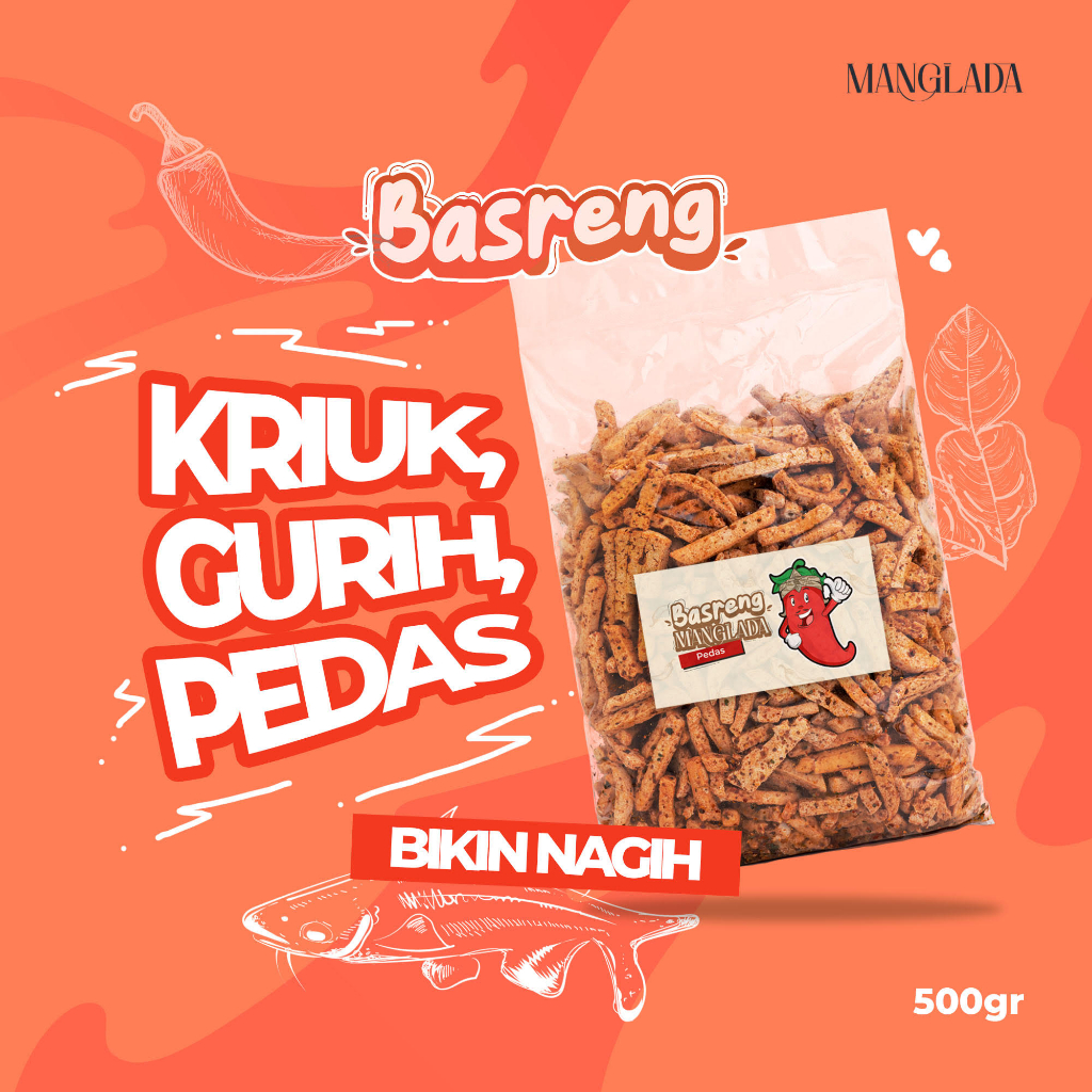 

Manglada Basreng Pedas 500gr