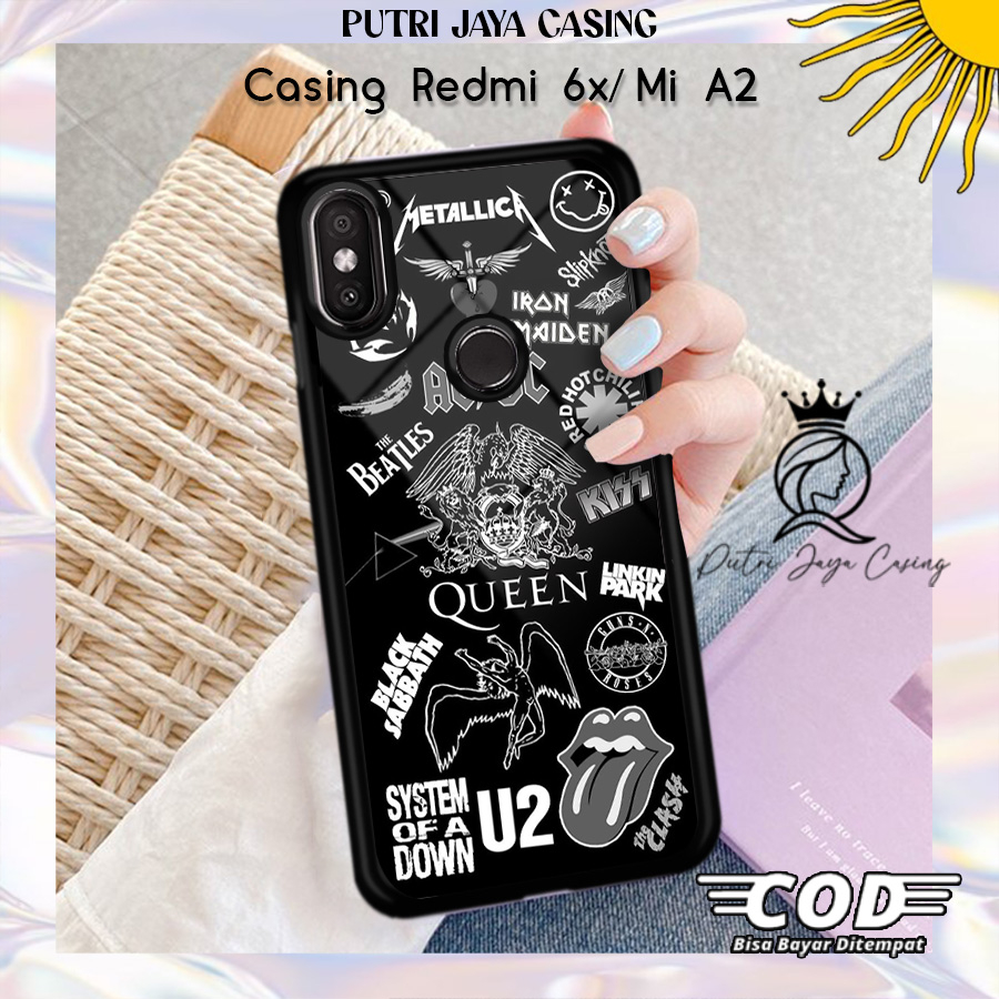 Case Hp Redmi 6x Mi A2 Casing Redmi 6x Mi A2 Motif AESTHEBAND03 Casing Terbaru Case Karakter Lucu Ca