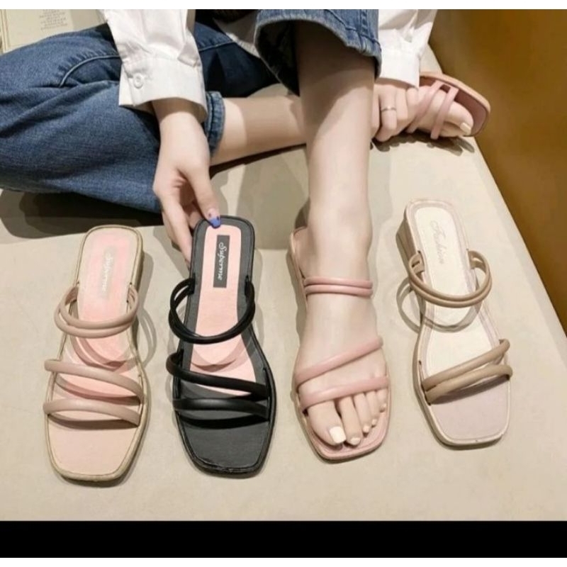 sepatu wanita karet fashion sepatu sandal jelly tahan lama empuk sandal karet wanita