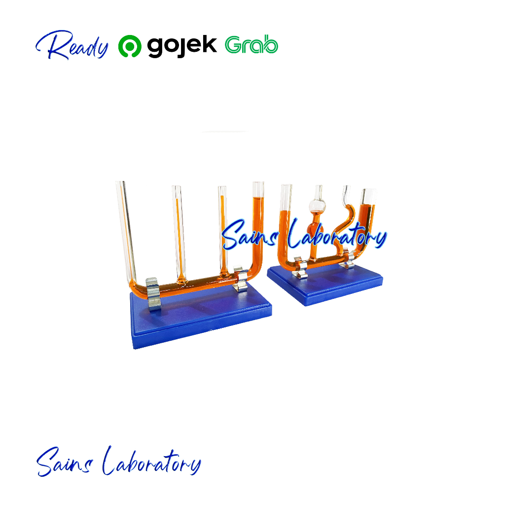 Bejana Berhubungan / Bejana Kapiler Bejana Pipa Kaca Connecting Vessels Capillary Vessels Percobaan 