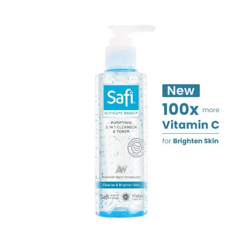 Safi Ultimate Bright Purifying 2in1 Cleanser &amp; Toner 150ml