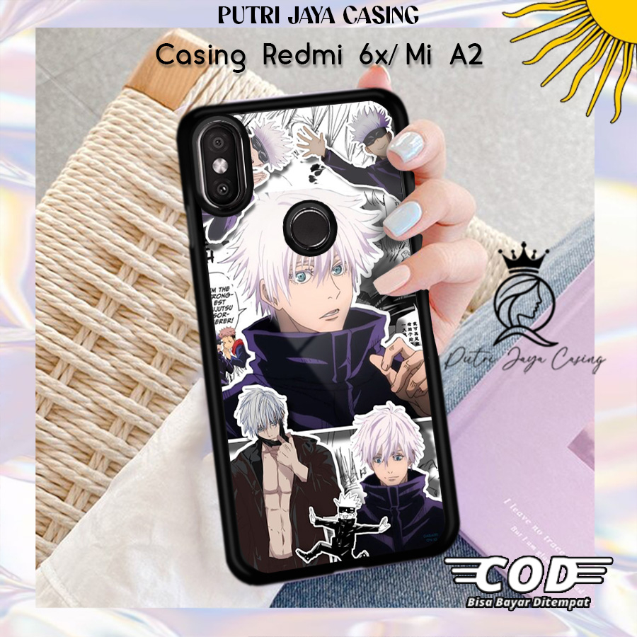 Case Hp Redmi 6x Mi A2 Casing Redmi 6x Mi A2 Motif ANIMEGOJO02 Casing Terbaru Case Karakter Lucu Cas