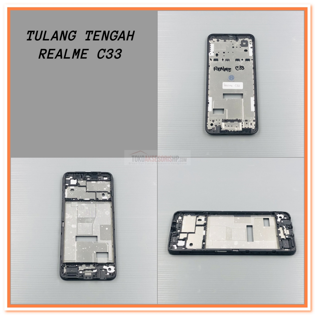 Tulang Tengah Realme C33 Tatakan Lcd Realme C33 Frame Realme C33