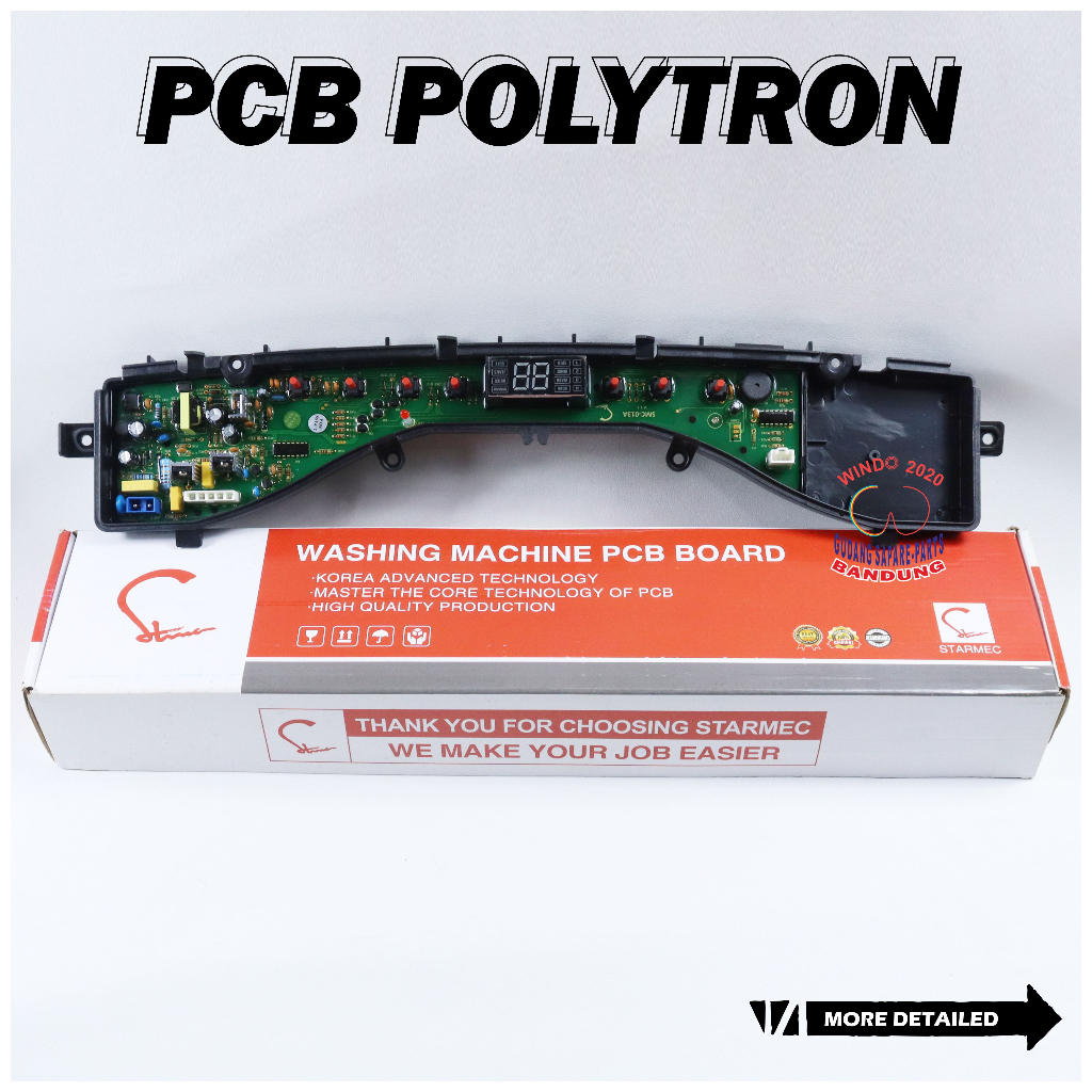 PCB MESIN CUCI POLYTRON | MODUL MESIN CUCI TIPE PAW 517 1 TABUNG