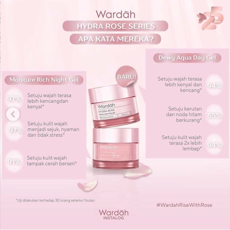 WARDAH HYDRA ROSE NIGHT GEL