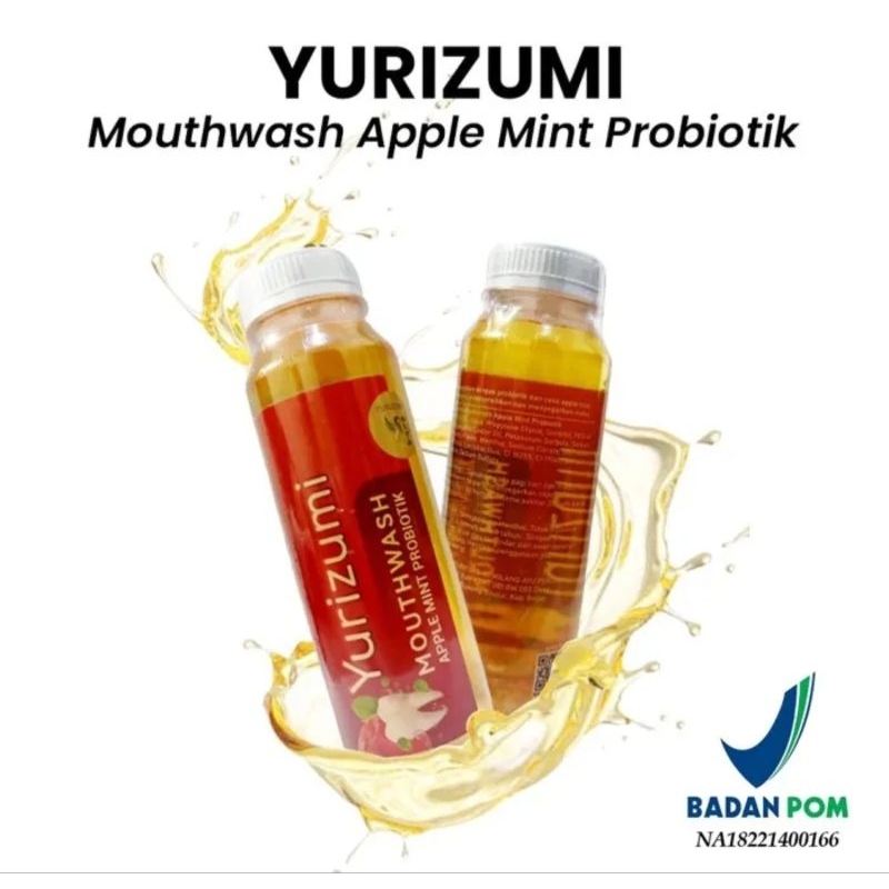 Yurizumi Mouthwash Apple Mint Probiotik BPOM Obat Kumur Menyegarkan Nafas Memperbaiki Masalah Sakit Gigi &amp; Gusi Mengurangi Plak Gigi Menghilangkan Bau Mulut / Obat Kumur Aroma Mint Segar / Obat Kumur Menghilangkan Karang Gigi Mengurangi Sakit Gigi &amp; Gusi
