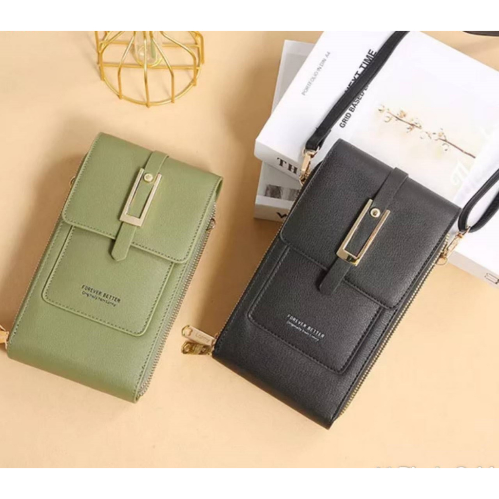 Nara Bag Store ((COD)) Tas HP Wanita Touch Screen Dompet HP Multifungsi Import Tas Selempang Wanita 