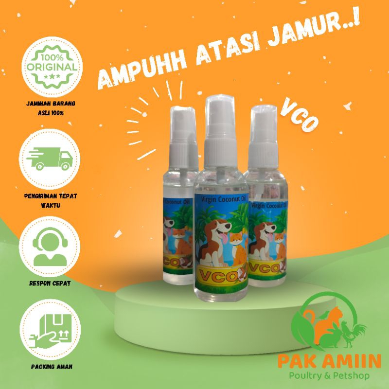VCO Obat Jamur Scabies Kucing Semprot Virgin Coconut Oil Kucing Hewan