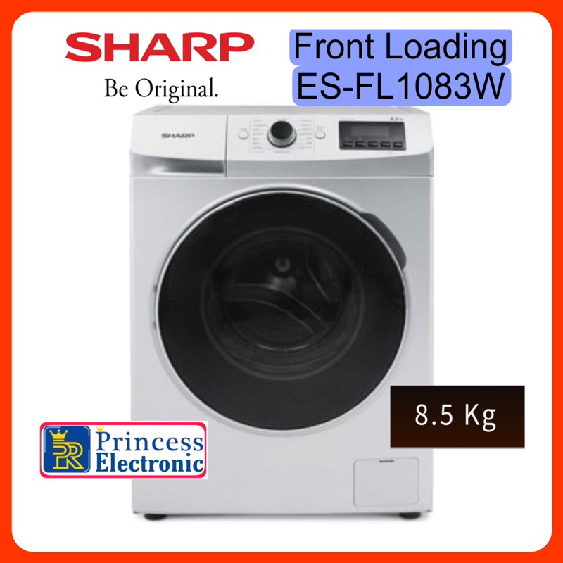 Mesin cuci Sharp 8.5 Kg Front Loading ES-FL1083W