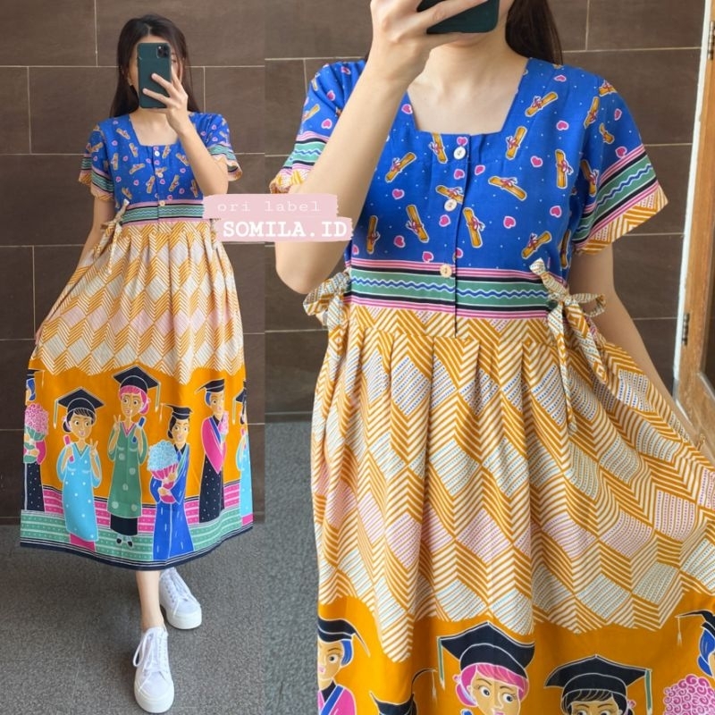 GROSIR DASTER SOMILA.ID TERBARU BUSUI CHIBI SERUT LENGAN PENDEK BATIK BU TEJO LULUS