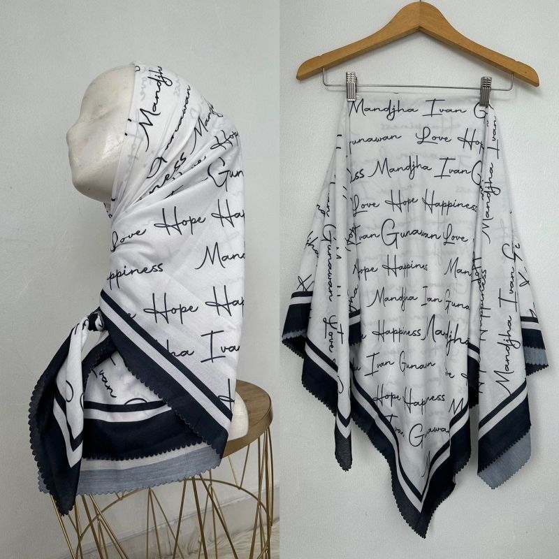 Hijab tulis motif ivan gunawan kw