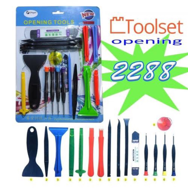 OPENING TOOL / TOOL SET 2288 / ALAT PEMBUKA LENGKAP LCD TOUCHSCREEN SERVIS HP