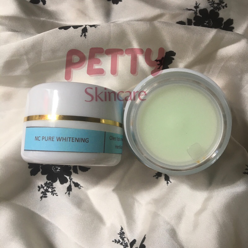 nc pure whitening cream malam pemutih