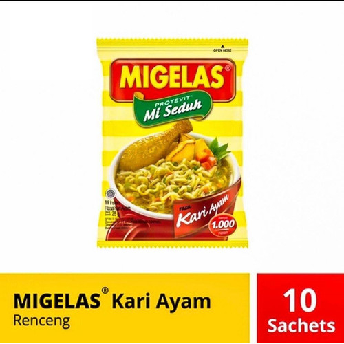 

MIGELAS KARI AYAM 30 GR RENCENG ISI 10 PCS AYES TOSERBA