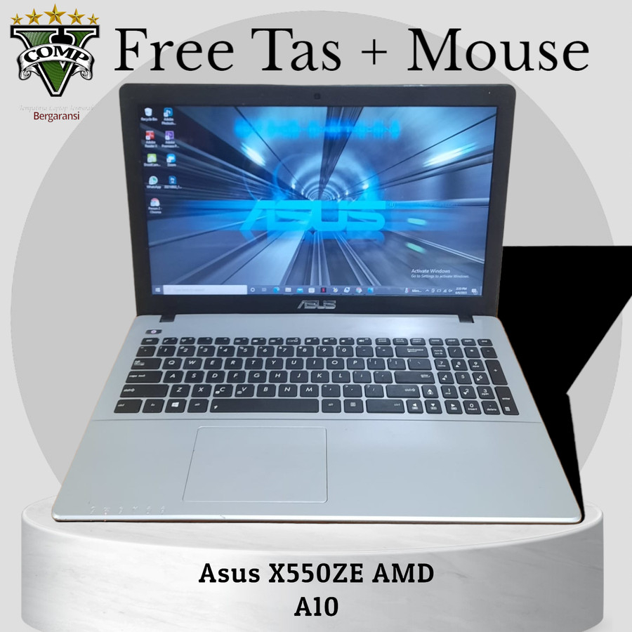 Laptop Asus Gaming X550ZE Amd A10 - RAM 4GB, SSD 256GB, Vga Amd Radeon R6