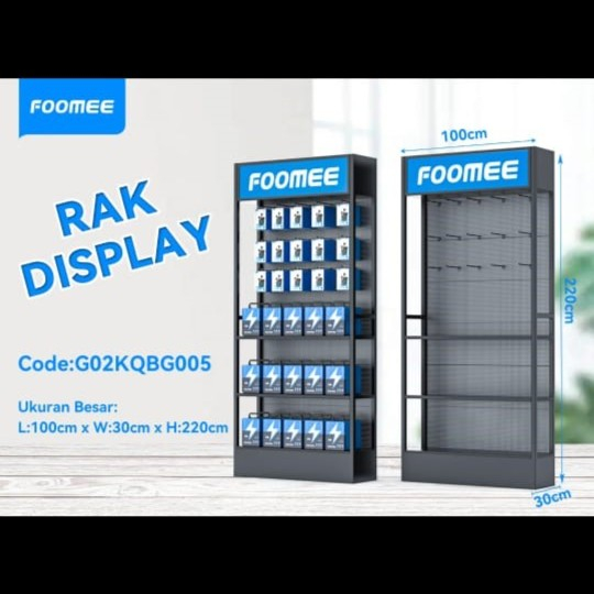 RAK FOOMEE SEDANG / RAK DAP SEDANG RAK PAJANGAN ACCESSORIES 220 x 100 x 30 Original