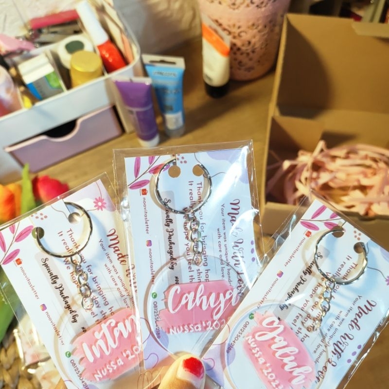 Ganci Akrilik Custom Nama