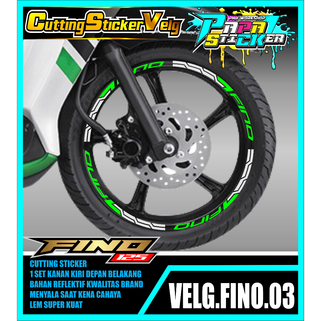STIKER  VELG FINO CUTTING STICKER VELG FINO CUTTING VARIASI 03