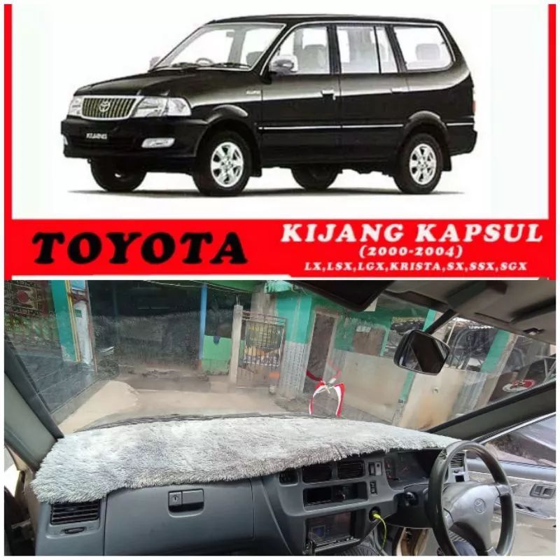 Alas Dashboard Mobil Kijang Kapsul LGX, LX, KRISTA, SX, SSX, SGX Th 2000-2004 custom Bulu Rasfur