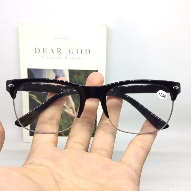HS809 Kacamata Baca Double +1.00 sd +3.00 Bisa Untuk Jalan Dan Baca Model Cowok Cewek
