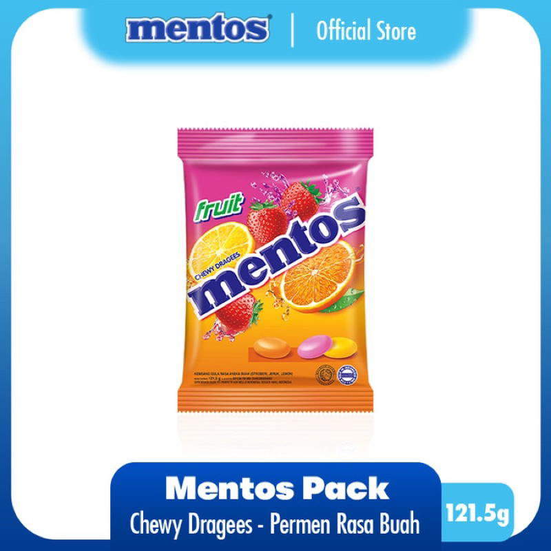 

Mentos Fruit candy (isi 50)