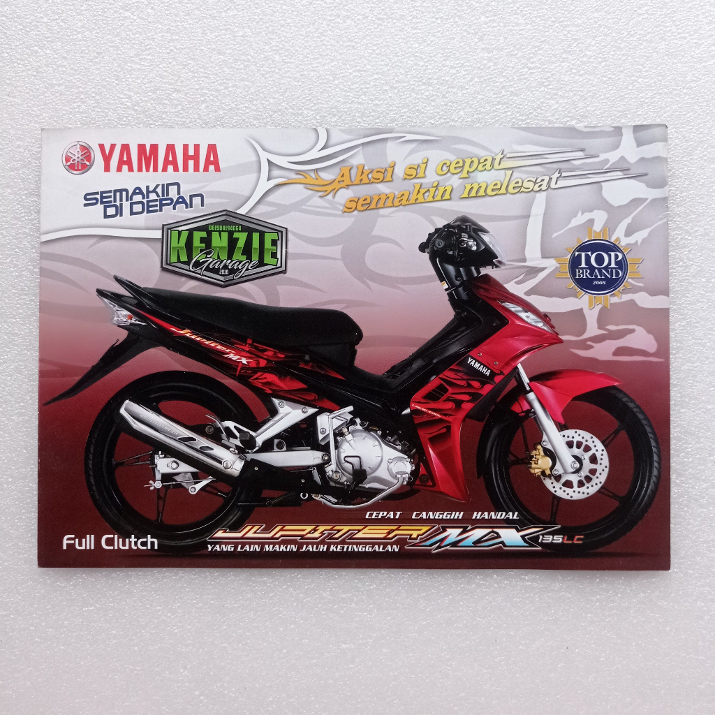 Poster Brosur Iklan Lawas Yamaha Jupiter MX Old 135 LC135 Exciter 135 Spark 135