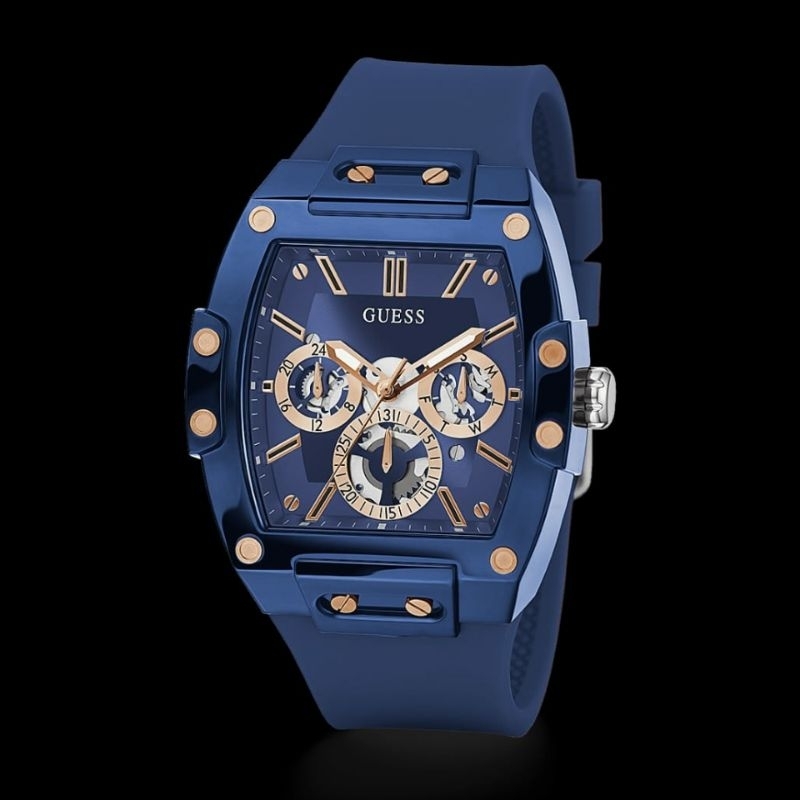 Jam tangan GUESS Phoenix GW0203G7 Rubber Japan Quartz fullset