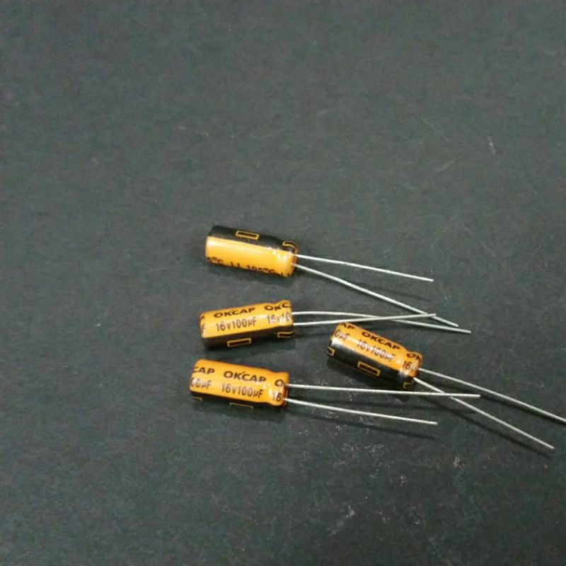 Kapasitor Elko 100uf 16v 100 uf 16 volt