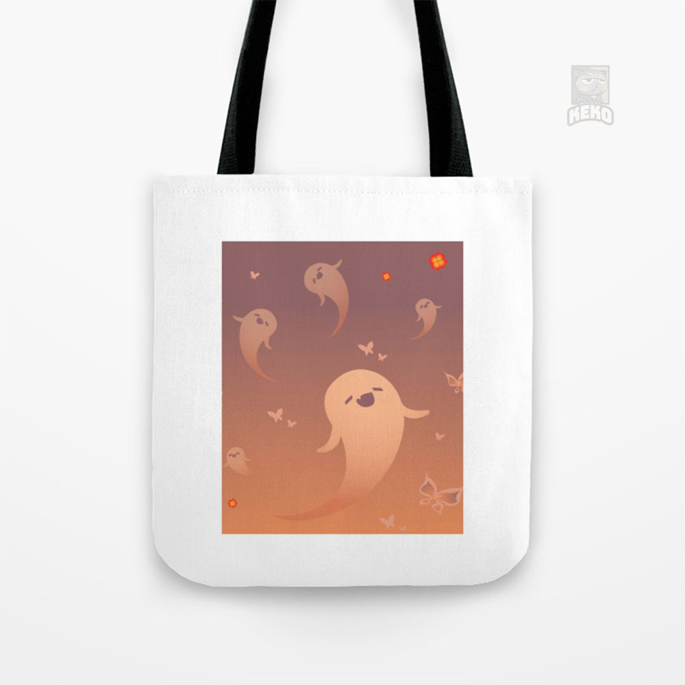 Genshin Impact Hu Tao Spirit Hu Tao Ghost Tote Bag Kanvas