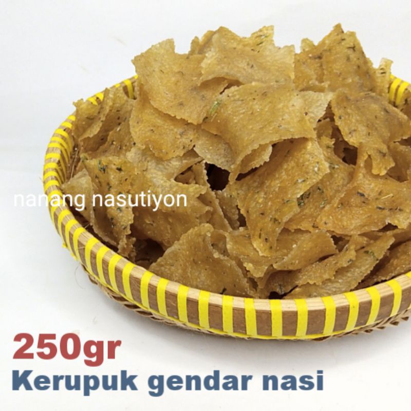 

Kerupuk gendar legendar mentah 250gram