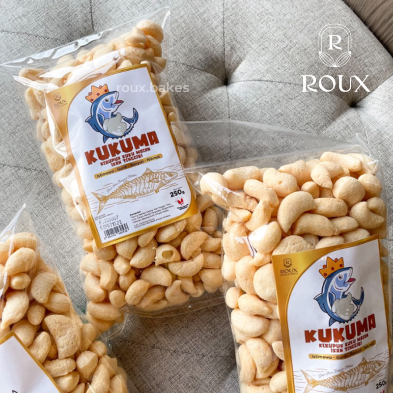 

KUKUMA KERUPUK KUKU MACAN 250g AMPLANG TENGGIRI BAWANG RENYAH GURIH ENAK