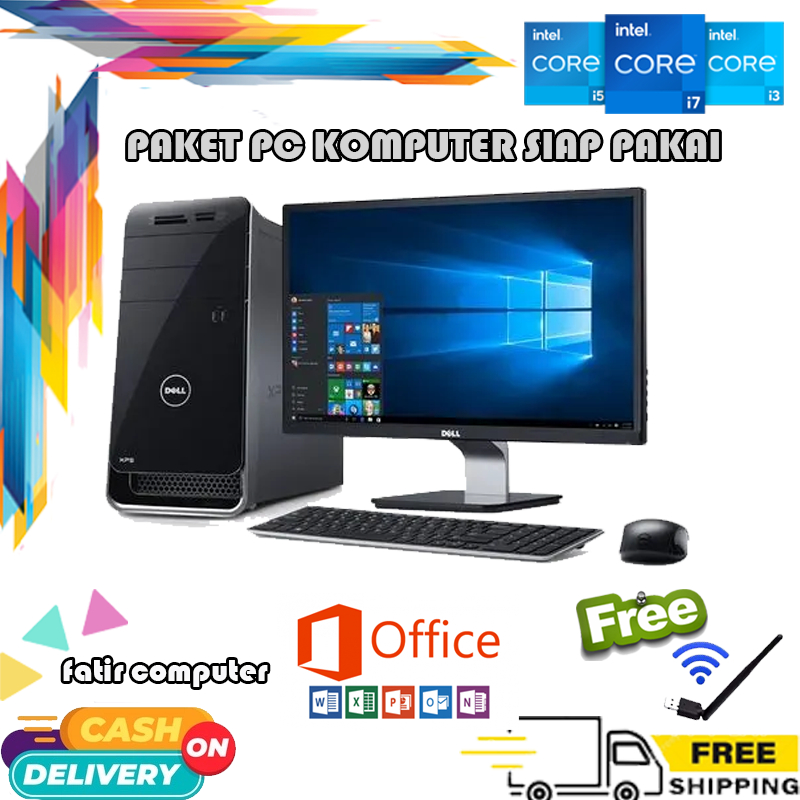 PAKET PC CPU KOMPUTER BUILTUP &amp; RAKITAN I3 RAM 4GB HDD 500GB SIAP PAKAI