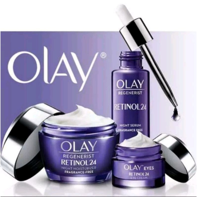 Olay retinol 24 / Eye cream 15ml / Night cream 50gr / Serum 30ml