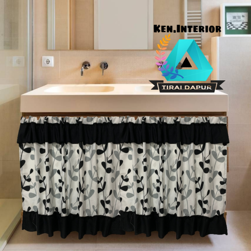 No 1 (premium) Gorden kolong dapur l Gorden kolong dapur minimalis I Tirai kolong l Gorden