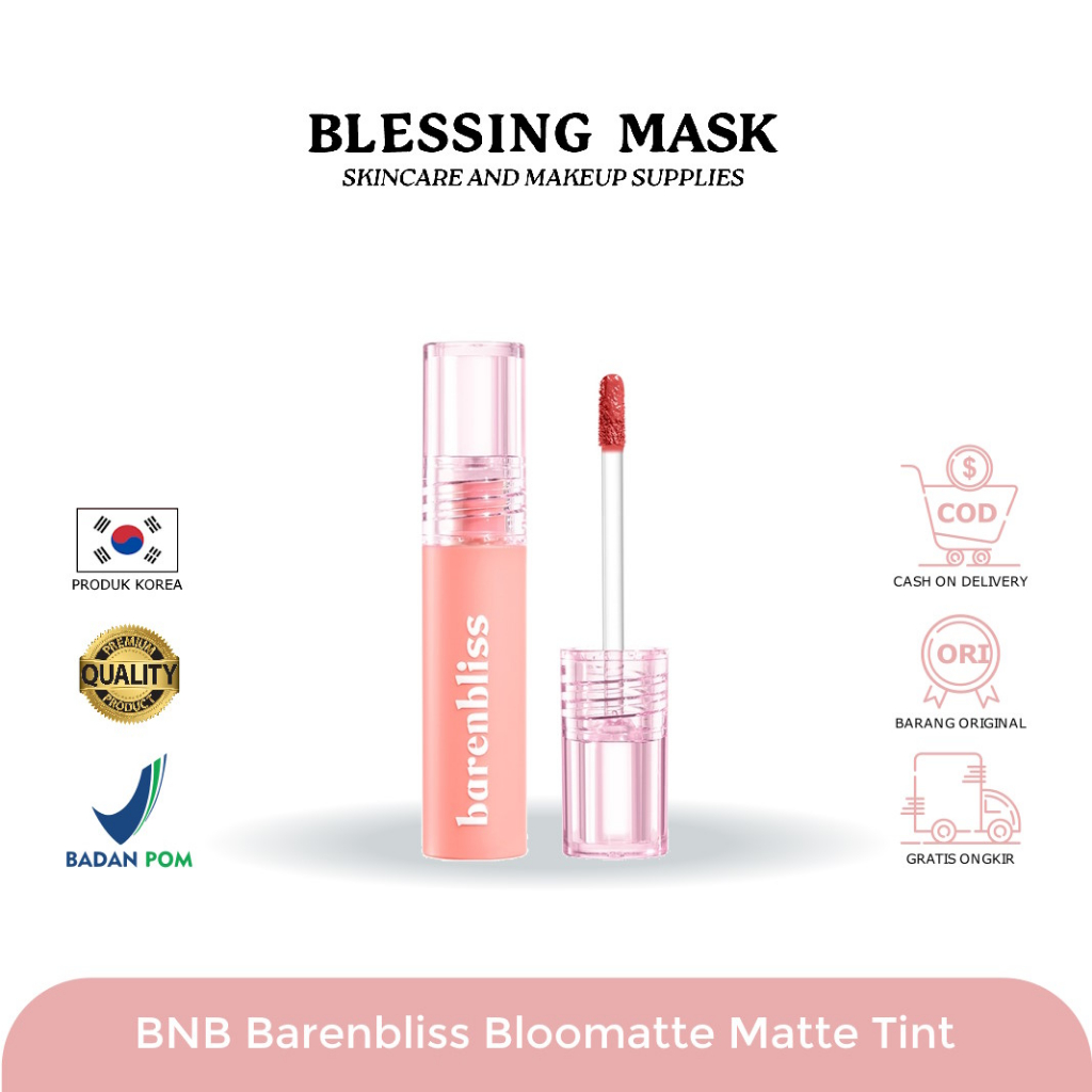 BNB barenbliss Bloomatte Full Bloom Transferproof Matte Tint LONGLAST 12H TRANSFERPROOF |blessingmas