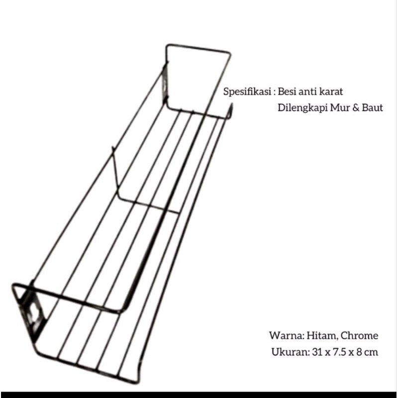 RAK BUMBU DAPUR/RAK SUSUN/RAK BESI