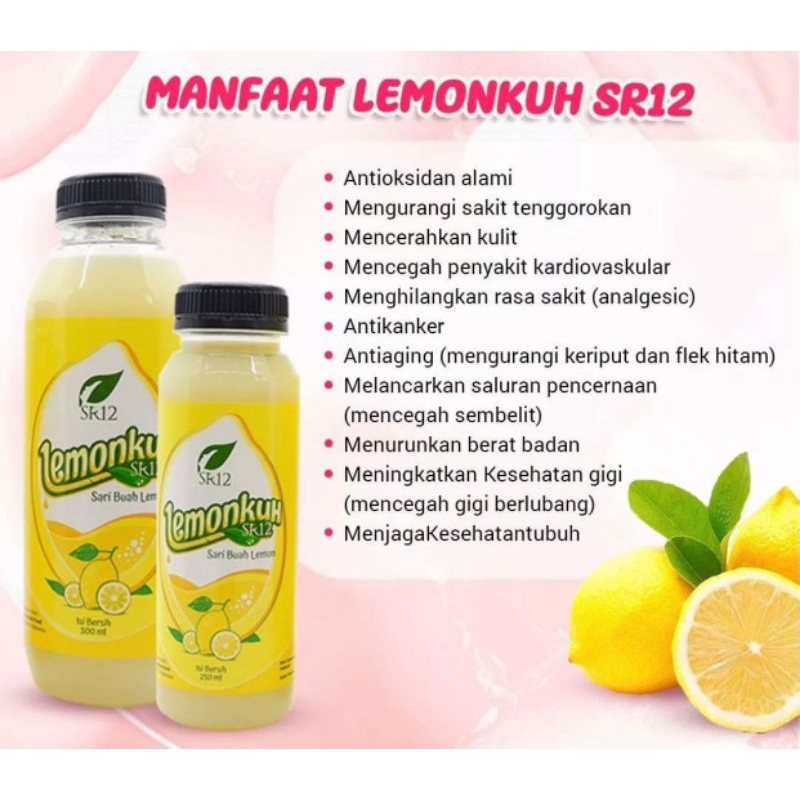 

SARI BUAH LEMON ASLI LEMONKUH SR12/VIT C TINGGI/MINUMAN ANTIOKSIDAN