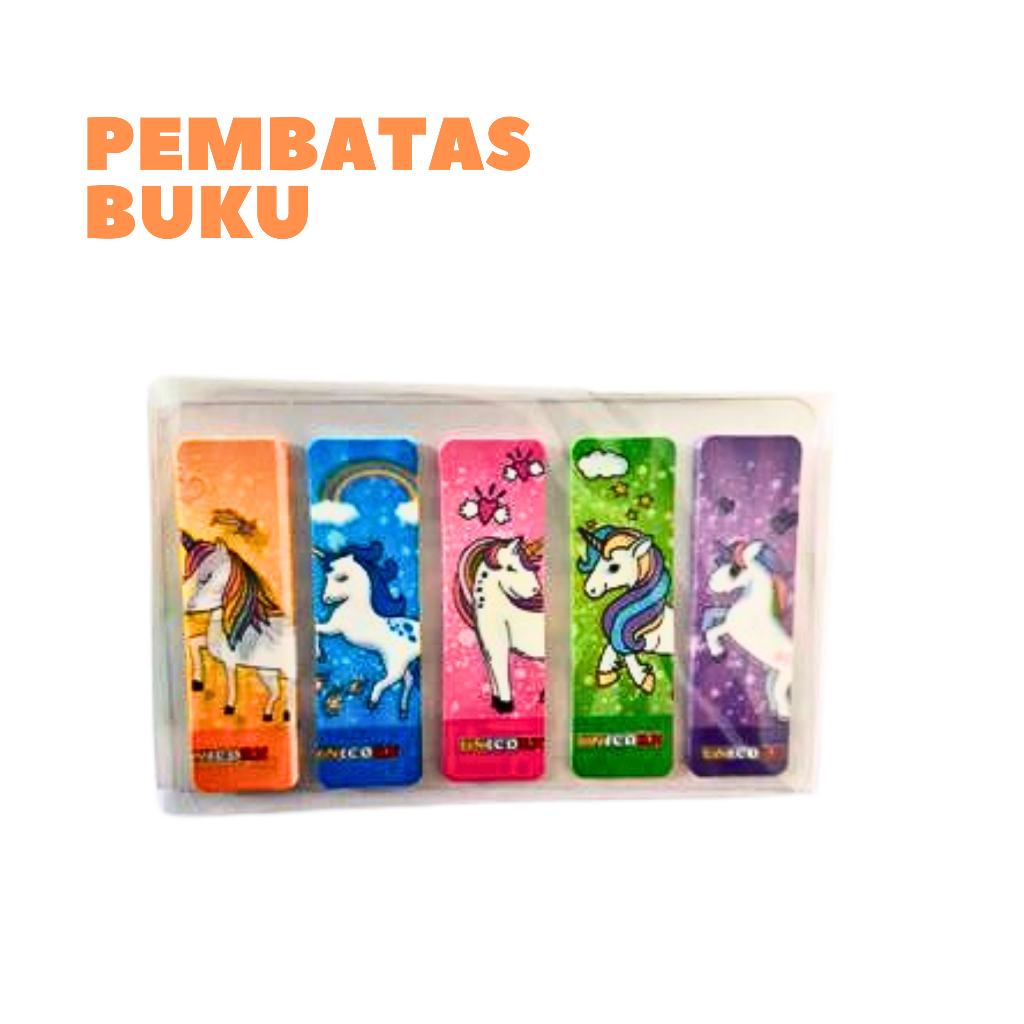

[Stick Note] Pembatas Buku Karakter Lucu Fancy Plastik