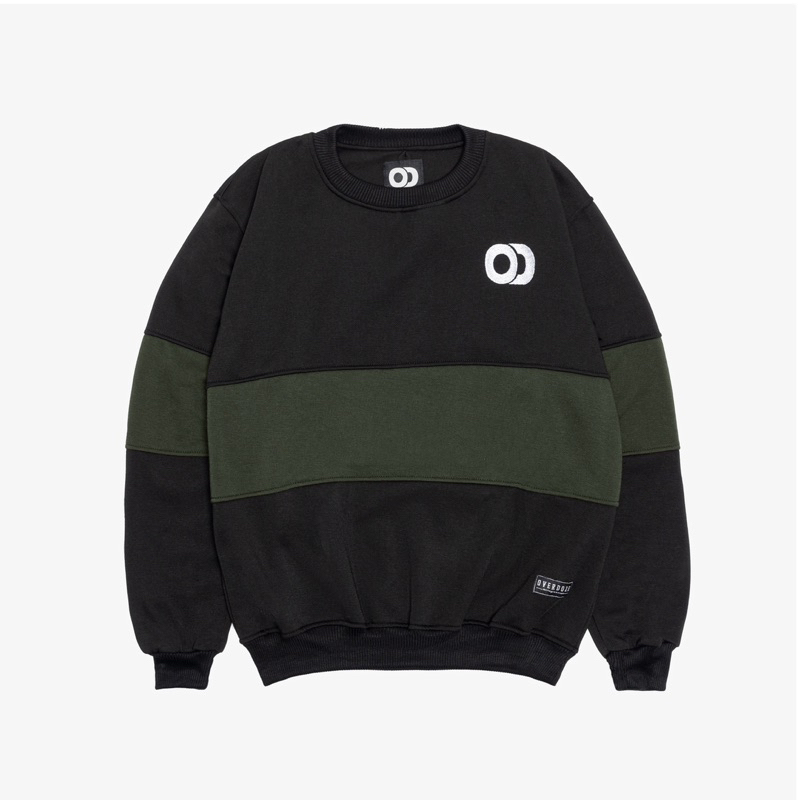 Sweater Crewneck Polos Kombinasi Switer Pria Switer Wanita Termurah