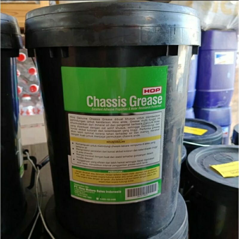 HINO HOP NLGI-3 Grease / Gemuk Chasis / Casis / Stempet NLGI3 - 15kg Pail