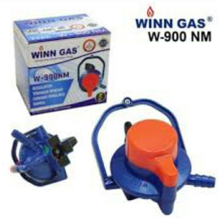 Regulator Winn Gas Meter W-900 NM Pengunci Ganda Tekanan Rendah Non Meter