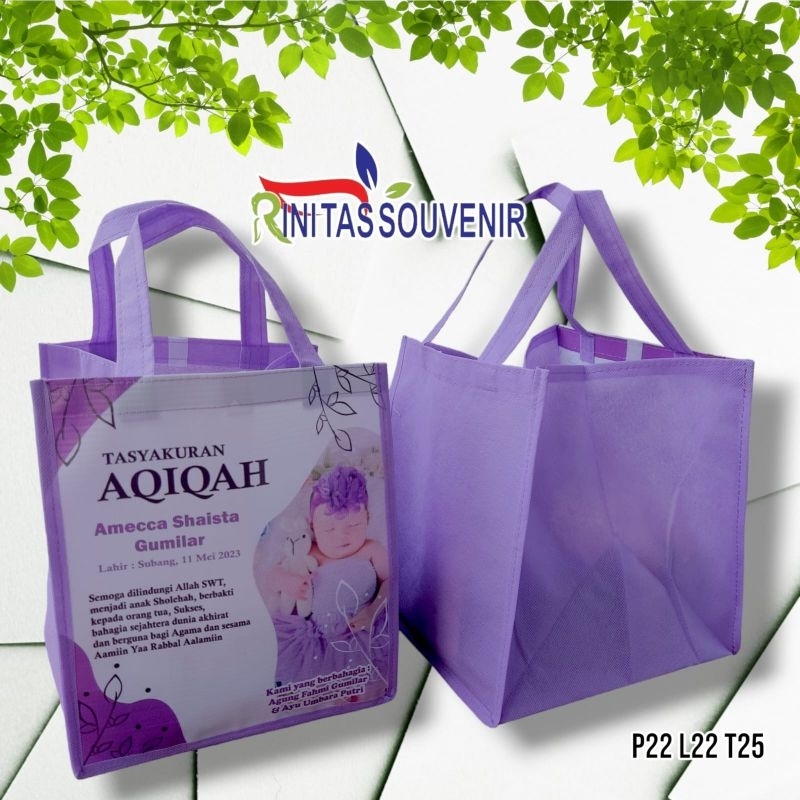 

tas tasyakuran aqiqah - tas aqiqah - tas nasi kotak 25*25*25