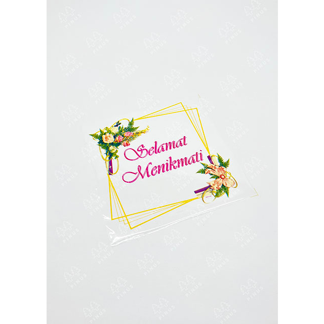 PLASTIK SELAMAT MENIKMATI 18X18 / 20X20