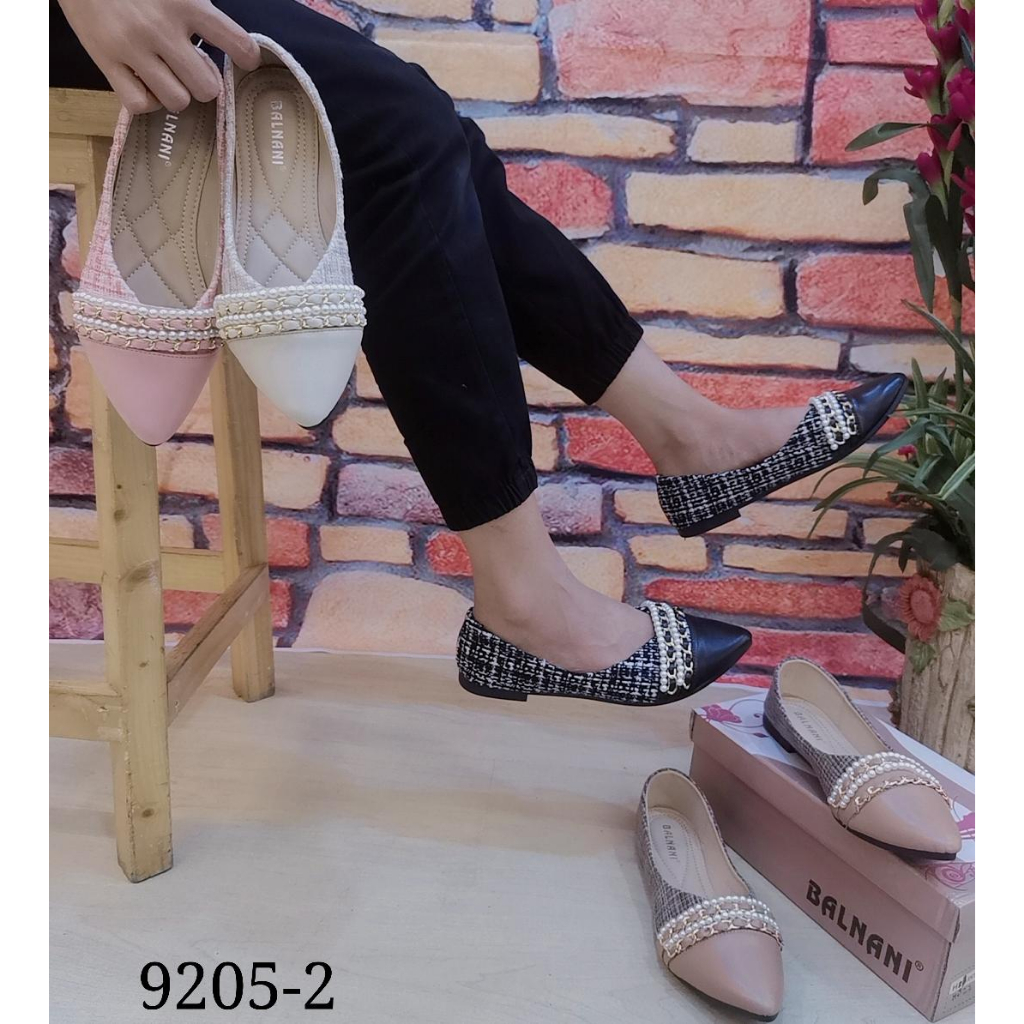 9205-2  sepatu balet/flatshoes wanita kekinian