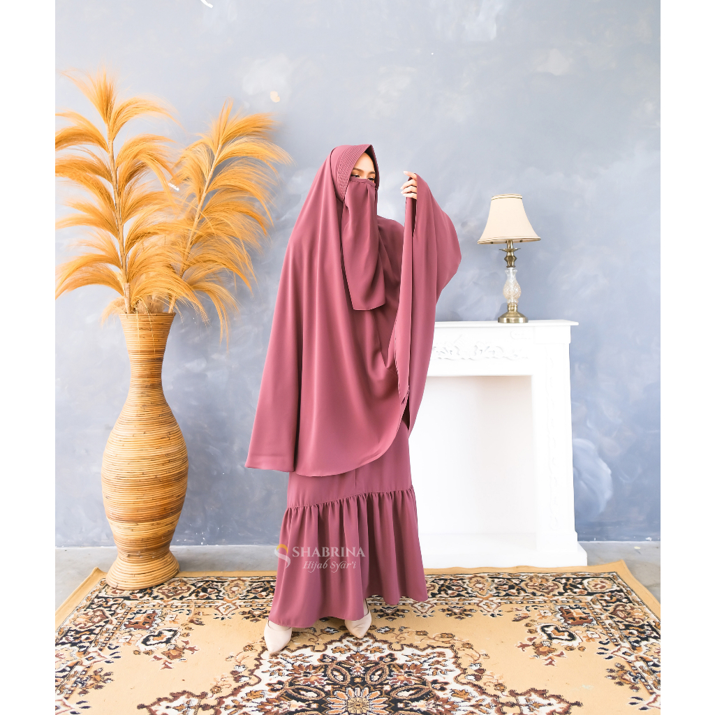 SHABRINA - GAMIS SYAR'I GAMIS MUSLIMAH DRESS MUSLIMAH BAHAN FORTALEZA PREMIUM TERBARU