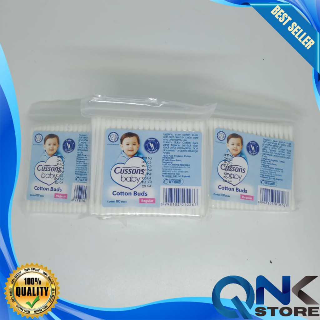 CUSSONS BABY COTTON BUDS REGULAR DAN EXTRA FINE PEMBERSIH TELINGA